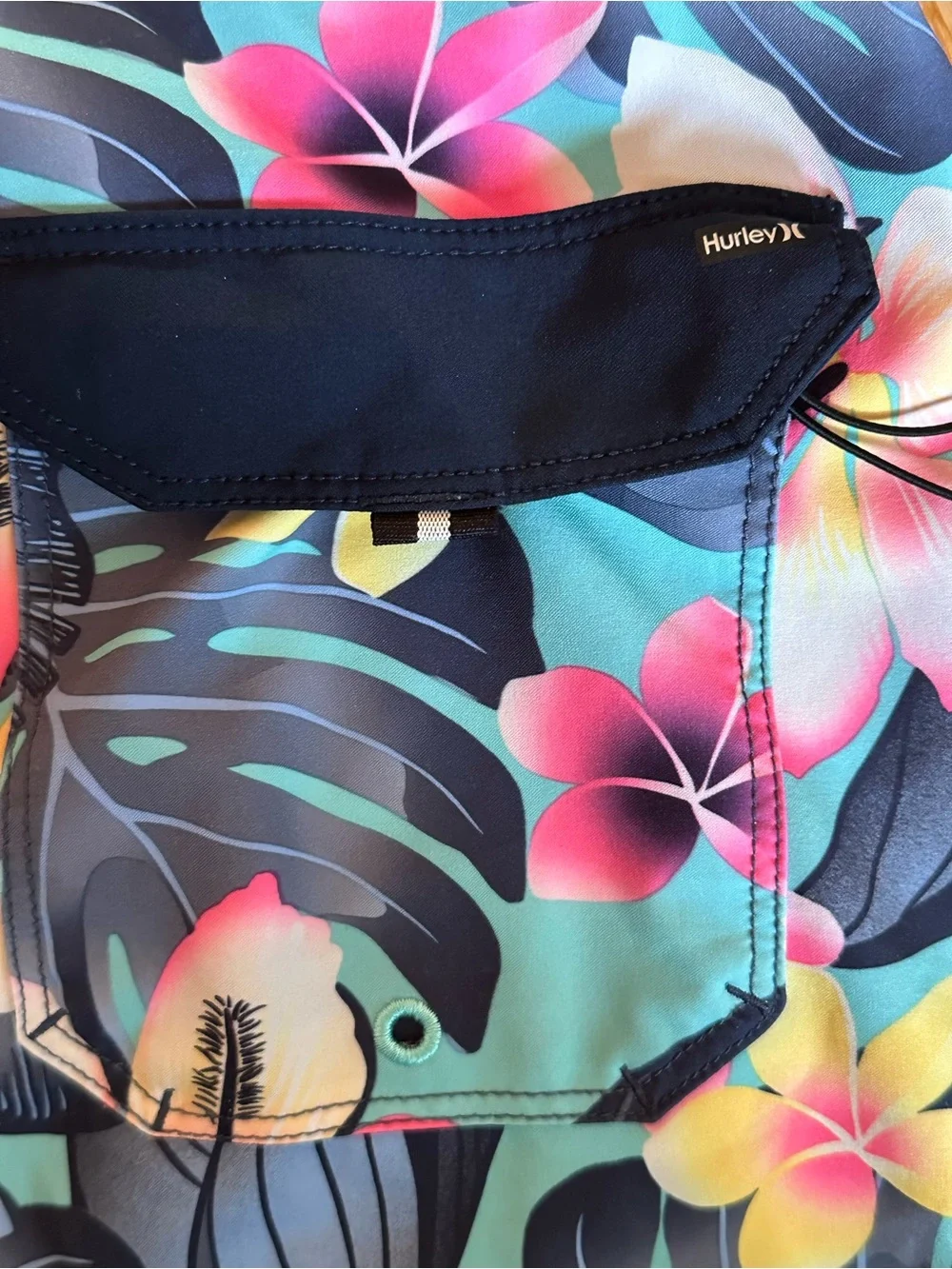 Hurley Phantom Men’s Navy Blue Tropical Floral Boardshorts Sz 29